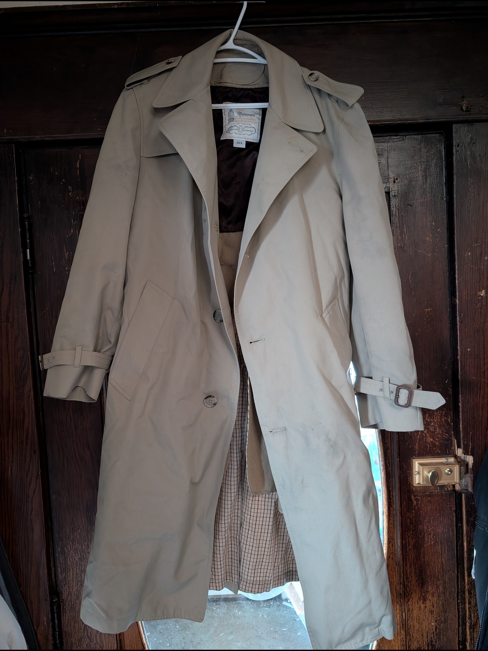 London Fog Beige Trench Coat